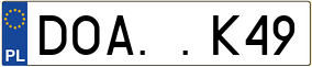 Truck License Plate